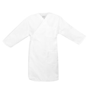 Unisex Collarless Butcher Wrap