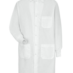 Butcher Coat with Knit Cuffs