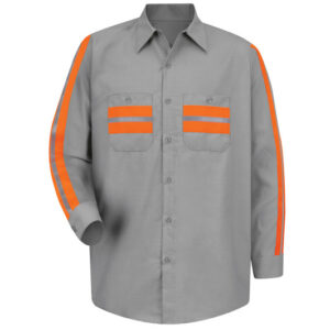 Men’s Geometric Micro-Check Work Shirt