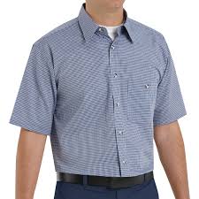 Men’s Mini-Plaid Work Shirt