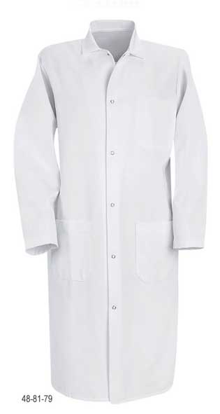 Unisex Gripper Front Butcher Coat