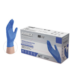 NITRILE DISPOSABLE GLOVES (blue)